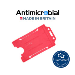 Evohold Antimicrobial Open Faced ID Card Holders  - Portrait - Single Sided - pack of 100 Evohold Antimicrobial Open Faced ID Card Holders  - Portrait - Single Sided - pack of 100