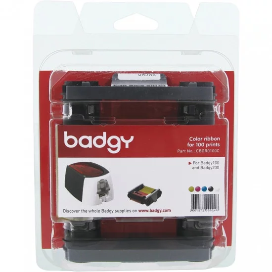 Badgy100 & Badgy200 YMCKO Ribbon CBGR0100C