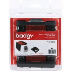 Badgy100 & Badgy200 Black Monochrome Ribbon - 500 Image CBGR0500K Badgy100 & Badgy200 Black Monochrome Ribbon - 500 Image CBGR0500K