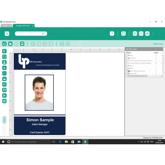 EasyBadge Professional ID Card Software