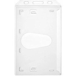Enclosed Badge Holders - Vertical  Double Sided Enclosed Badge Holders - Vertical -