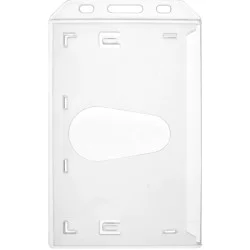 Double Sided Enclosed Badge Holders - Vertical - 