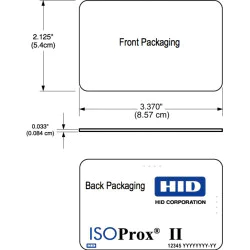 HID 1386 ISOProx II Proximity Cards HID136 (Pack of 100)