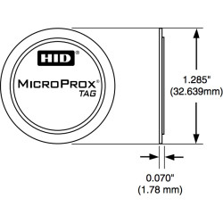 HID 1391 MicroProx Tag HID-1391 HID 1391 MicroProx Tag HID-1391