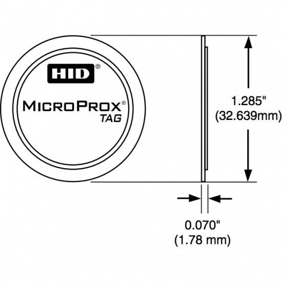 HID 1391 MicroProx Tag HID-1391