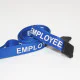 15mm Blue Employee Pre-Printed Breakaway Lanyard With Plastic Clip - pack of 100