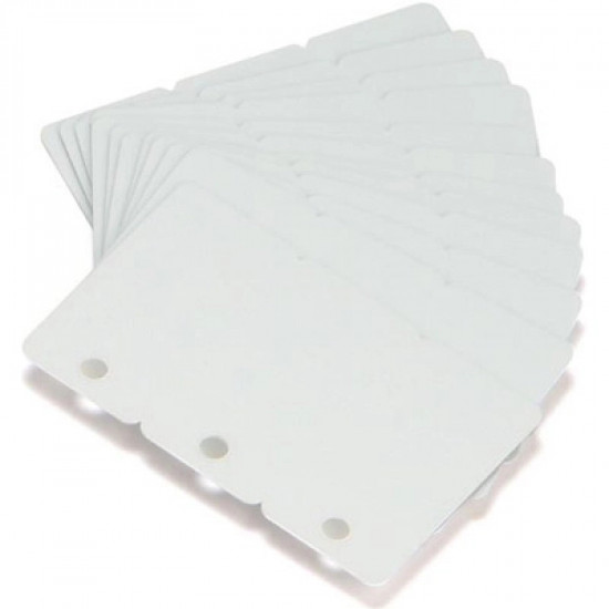 3 Blank Plastic Card Tags 
