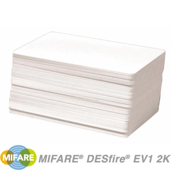 NXP Mifare DESFire EV2 8K Blank White Cards - ID Cards Direct