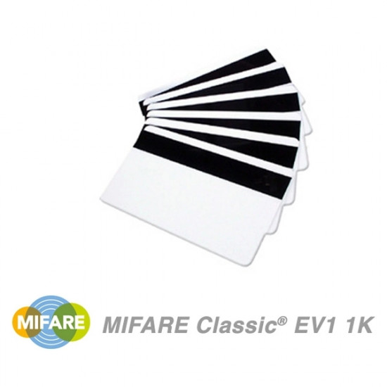 6 NXP MIFARE Classic 1K EV1 Cards With HiCo Magnetic Stripe 