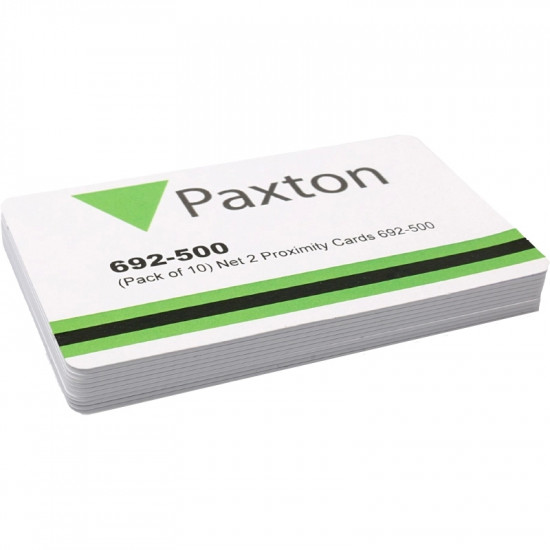 Stack of Plain White Paxton Net2 ISO Prox Cards 692-500