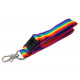 20mm Rainbow Striped Lanyards - pack of 25