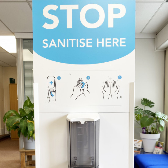 Office Hand Sanitising Station with Alcohol Sanitiser (5L)