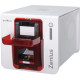 Stack of White Cards In The Evolis Zenius Card Printer Hopper