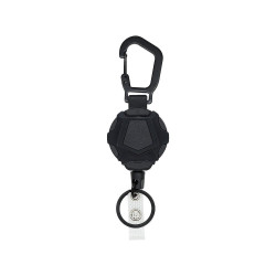 Heavy Duty Badge Reel - High Strength Carabiner with Strap Clip and Ring Fitting - Pack of 10