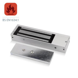 ICS Standard Surface Maglock, Monitored with Door Status, 1200lbs HF, 12/24V DC - FIRE RATED - FR-U10020DSU