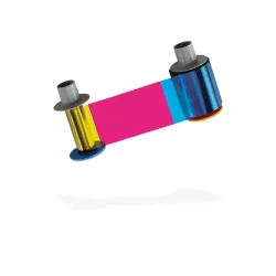 HID FARGO EZ 45030 YMCKO Colour Ribbon with Cleaning Roller - 300 Prints