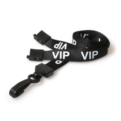 ‘VIP’ 15mm Preprinted RPET Recycled Lanyard ‘VIP’ 15mm Preprinted RPET Recycled Lanyard