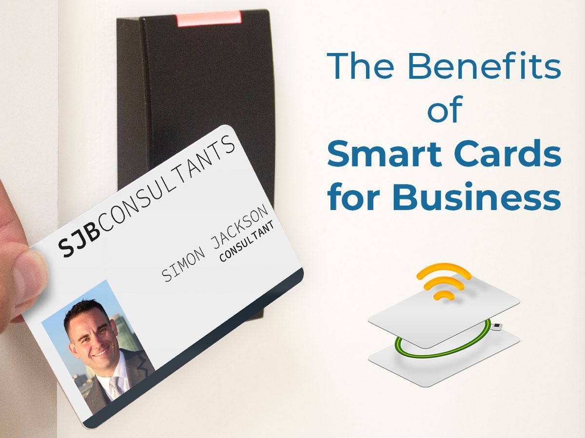 Smart cards used with a reader for workplace access control
